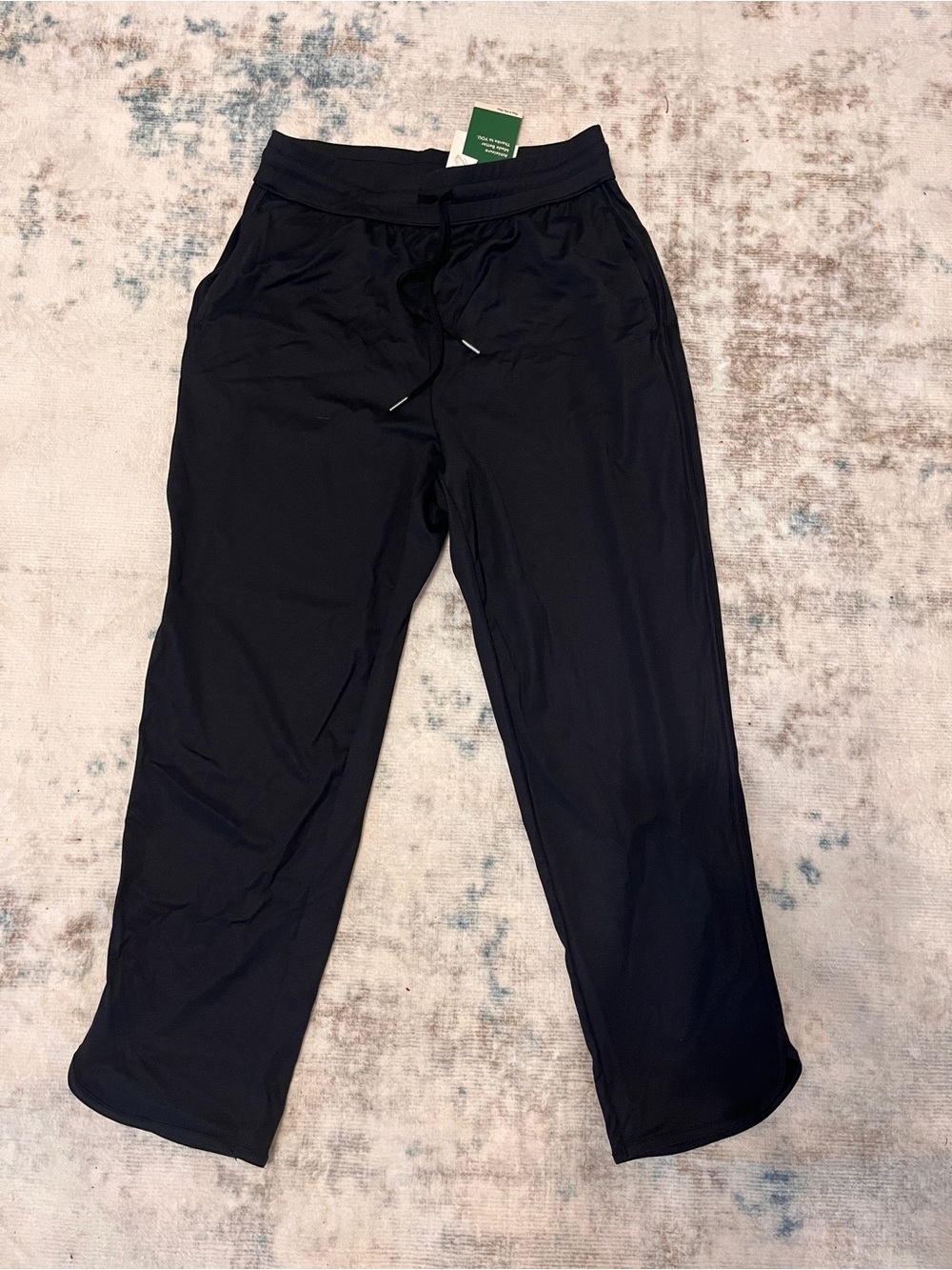 Halara Mid Rise Drawstring Curved Hem Quick Dry Golf Tapered Pants